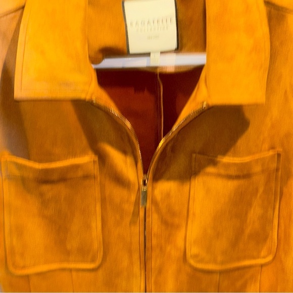 BAGATELLE COLLECTION NY LG STREETWEAR SPORTY JACKET POCKETS ZIPS SUEDE FEEL - Picture 6 of 8